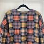 YMC Oversize Balloon Dress Sz 8UK 4US S Plaid Patchwork Soft Puff Sleeves Casual Image 3