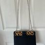 Topshop black leopard skin shoulder bag Image 4