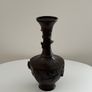 Antique Japanese Meiji Period Bronze Vase (High Relief Birds & Blossoms)  c.1890 to 1910 Image 7