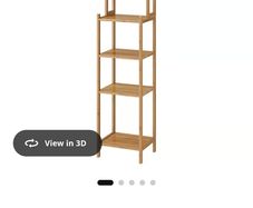 IKEA bamboo shelving unit for sale.
