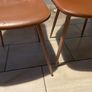 JONSTRUP Dining Chair in cognac faux leather with natural oak-coloured steel legs from JYSK Image 3