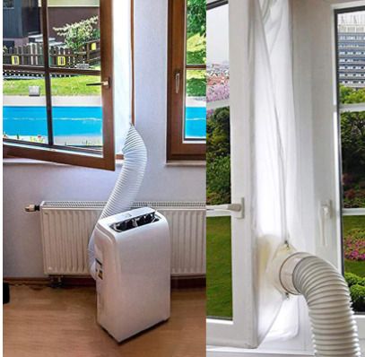 BRAND NEW Window AirLock Plate for Mobile Air Conditioner Accessories Waterproof Soft Baffle Window Air Vent Air Outlet Pipe Seal Window