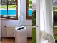 main image for ad BRAND NEW Window AirLock Plate for Mobile Air Conditioner Accessories Waterproof Soft Baffle Window Air Vent Air Outlet Pipe Seal Window
