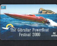 2000 Gibraltar 50 unit The Gibraltar Powerboat Festival 2000 24th-30th September 2000 (Siemens - S5 (Module 33)) Phonecard