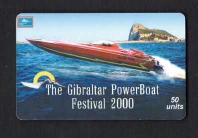 2000 Gibraltar 50 unit The Gibraltar Powerboat Festival 2000 24th-30th September 2000 (Siemens - S5 (Module 33)) Phonecard