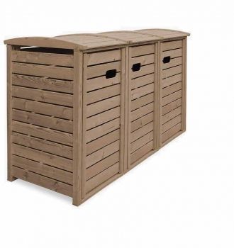 Triple Wheelie Bin Storage