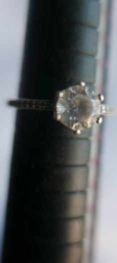 Authentic PANDORA 925 Sterling Silver Clear CZ Sparkling Crown Ring size P