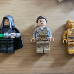 Lego Star Wars Luke, Rey & C3PO Minifigures