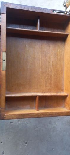 Antique ladies french seweing Chest oak early 1930s  Beautiful