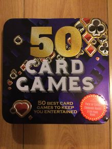 50 Card Games Deluxe Edition in Metal Tin Brand New