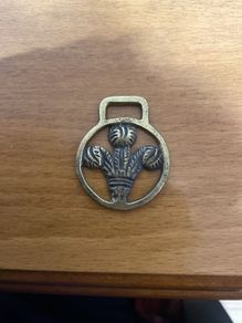 Antique horse bridle brass