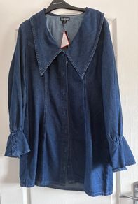Brand New Boohoo Denim Dress Size 14