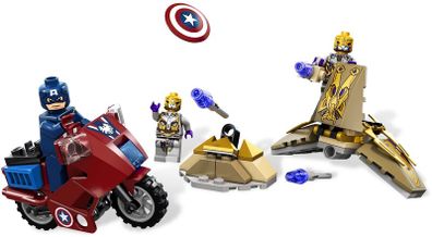 Lego Marvel Superheroes 6865: Captain Americas Avenging Cycle (2012) 100% Complete (NO BOX)