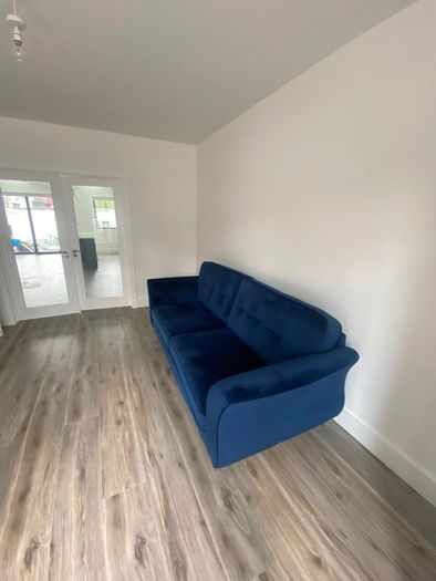 Bard Large Sofa Navy & Bard Large Footstool Navy