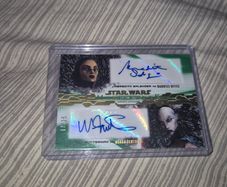 Star Wars Masterwork Dual Autograph trading card clone wars