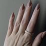 Crystal Adjustable Gold Tone Ring Image 3