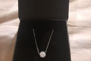 sterling silver flower necklace