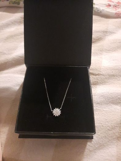 sterling silver flower necklace