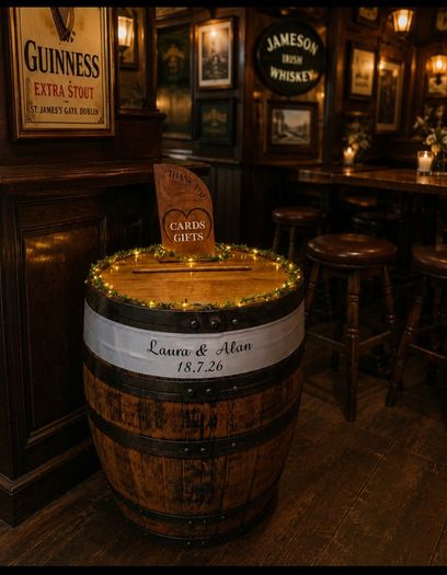 Wedding post box Barrel