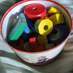 wooden building blocks