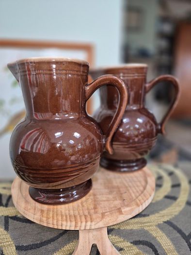 Vintage Pair of Emile Henry jugs