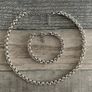 Antique Silver Plated Rolo Chain & Bracelet Image 3