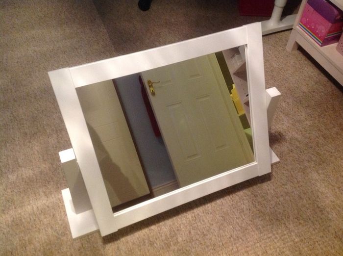 White free standing mirror