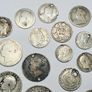 Silver coins 77 grams Scrap Damaged Coins Image 2