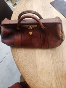 Vintage leather Doctors bag.
