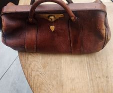 Vintage leather Doctors bag.