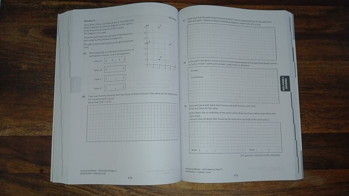 EXAM PAPERS 2026 - Maths Ordinary Level - Leaving Certificate