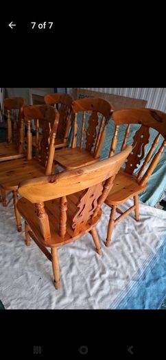 Solid Pine Kitchen Chairs