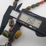 Antique Venetian Style Stripe & Aventurine Glass Beads Necklace Image 5