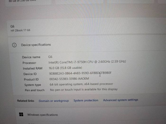 HP 17.4" Zbook G6
