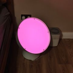 IKEA Floor lamp with colour changing light bulb