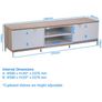 Alphason TV Stand | ADCH1600-WHT Image 2