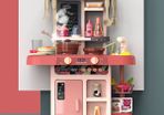 Pink Miniature Kitchen Play Set with 42 Accessories