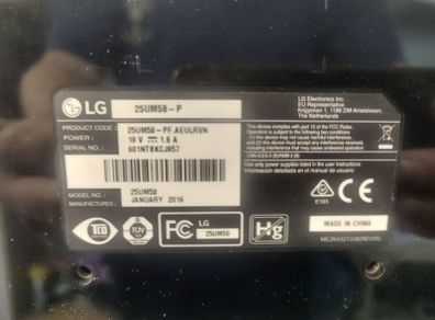 LG 25UM58-P Ultra wide monitor