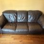 Leather sofa suite Image 3