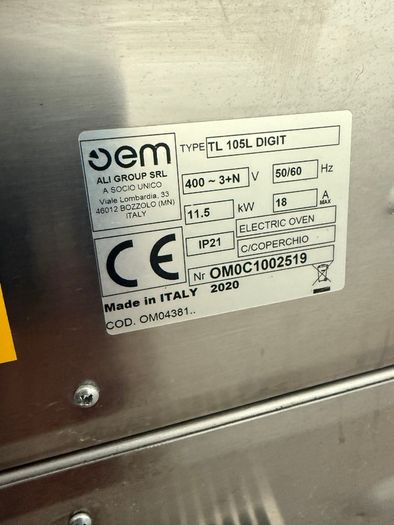 OEM TL 105L Digit Double Deck Electric Pizza Oven