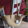 Cavalli Class Shopper/Beach Straw & Leather Bag Image 3