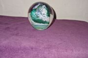 Hand blown glass paperweight