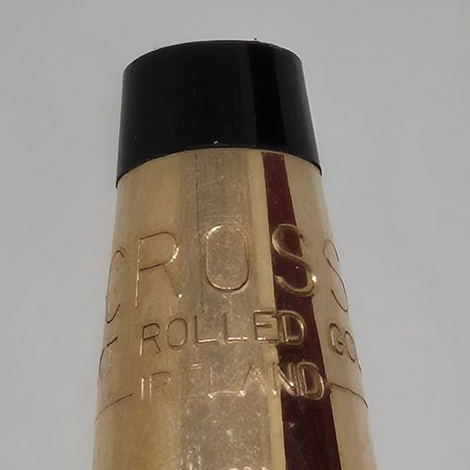 Vintage Cross 1/20 14KT Rolled Gold Ballpoint Pen, Made in Ireland, Boxed