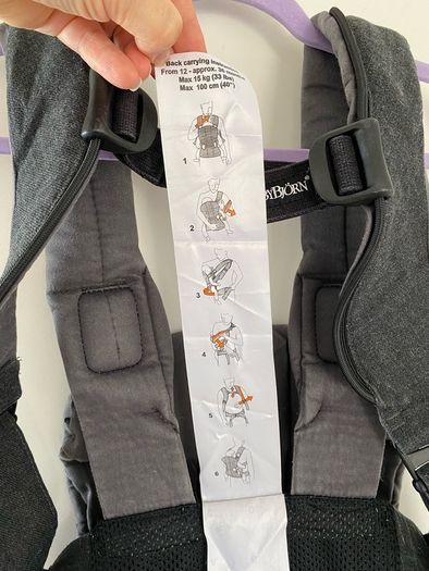 BABYBJORN Baby Carrier One - Denim Gray, Cotton