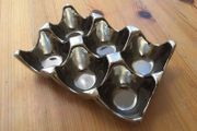 Carolyn Donnelly Eclectic Silver Egg Holder