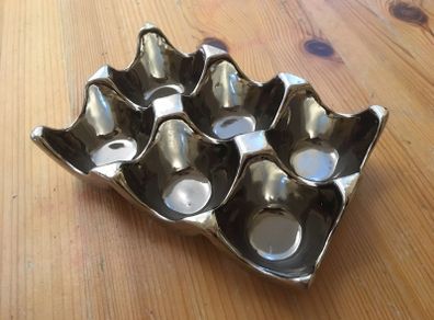 Carolyn Donnelly Eclectic Silver Egg Holder