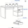 IKEA MALM Desk with Storage Oak Veneer (140x65 cm) Image 6