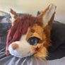Fursuit head- posable ears and neck fur Image 2