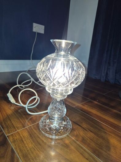 Genuine Waterford Crystal 2 piece Hurricane Lamp