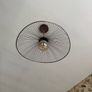 Adjustable Copper or Bronze Cage Ceiling Light 44cm Image 2